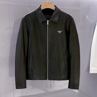 ブティックプラダ 本物 ナッパレザーブラウスジャケット put41130