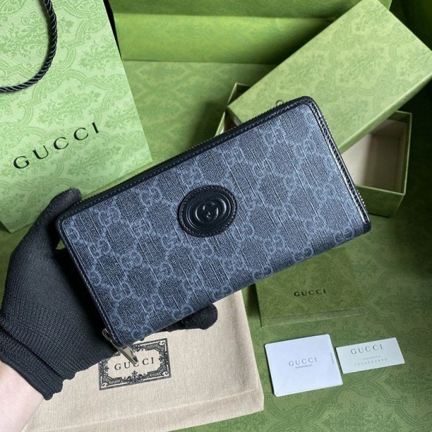 人気急上昇 グッチ インターロッキングG ジップアラウンド 長財布 本物 guc29282