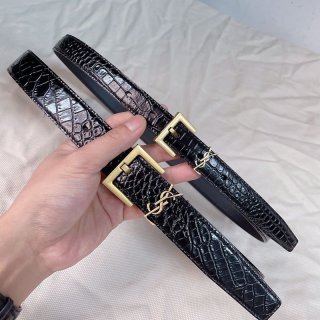 セール新作サンローラン 本物 モノグラム ナローベルト 20/30mm Sar57005