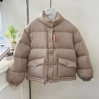 【使い勝手抜群】ミュウミュウ 本物 ロングテックポンゲ ダウンジャケット myk52251