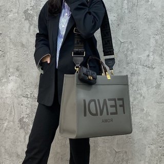 可愛いフェンディ サンシャイン 本物 レザーショッパーバッグ feu05711