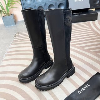 【大特価】シャネル 本物 シンプルモダン厚底ブーツ shi99023 【大特価】シャネル 本物 シンプルモダン厚底ブーツ shi99023