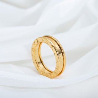 ブルガリ 本物 18K ゴールド ビーゼロワン 1バンドリングお洒落に Buu01267