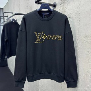 《大人気》ルイヴィトン 本物 コットンシグネチャークルーネック vuj19752