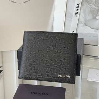 【お洒落☆シンプル】☆プラダ★サフィアーノレザー財布 本物 pul25459