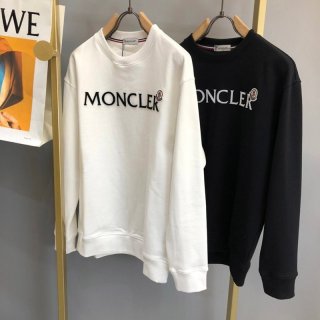 [送料無料] モンクレール トレーナー 本物◆ロゴレタリング スウェットシャツ 2色 moo44138