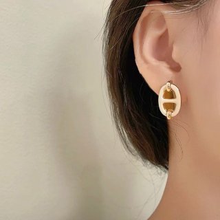 エルメス ピアス 《ミニマイヨン 本物》 H100052FE