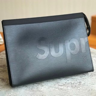 完売必至 シュプリーム × ルイヴィトン 本物 z Pochette Jour GM クラッチバッグ BLACK M66889