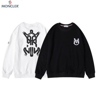 [送料無料] モンクレール 本物 ロゴ刺繍入 スウェットシャツ moh79269