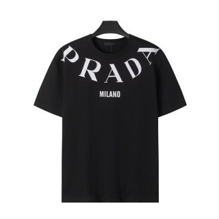 プラダ ロゴ プリントTシャツ 本物 puq12513