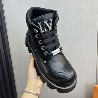 【海外限定】ルイヴィトン LV Checker Combat ブーツ 本物★ 1ACNEY