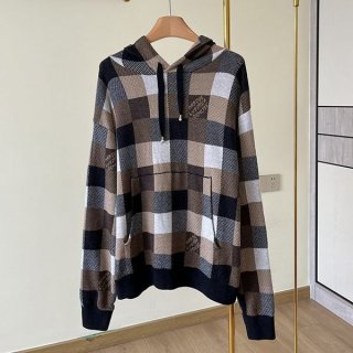 ルイヴィトン カシミヤ 本物 アンド ウール ブレンドフーディ vuy26401