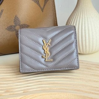 【使い勝手抜群】サンローラン ☆YSLロゴオリガミ ミニ財布 本物 Sac48579