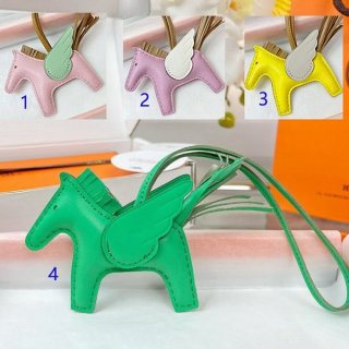 希少【エルメス】 ペガサス ロデオ 本物 PM バッグチャーム【お洒落★】 ers08090