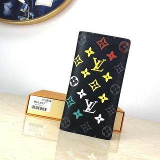ルイヴィトン 財布 本物 モノグラムエクリプス 二つ折り長財布 M61697