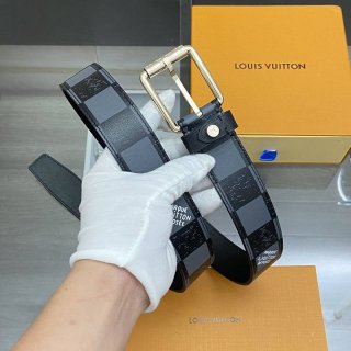 稀少ルイヴィトン サンチュールヴォヤジャー 本物 35MM ベルト vuj82234