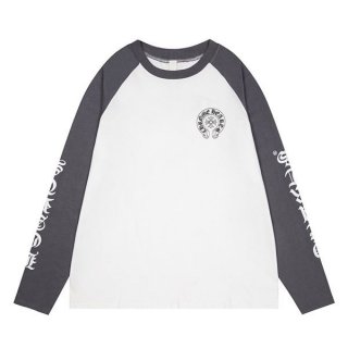 稀少 クロムハーツ プラス 本物フローラルクロス ロンT Kuv90505