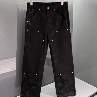 一目惚れクロムハーツ ホースシュー 本物 レギンス ブラック Kuz25031