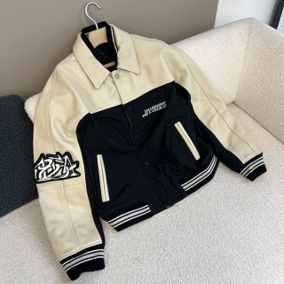 お洒落な ルイヴィトン【レザーアンドナイロンブルゾン 本物】 1AFAGK