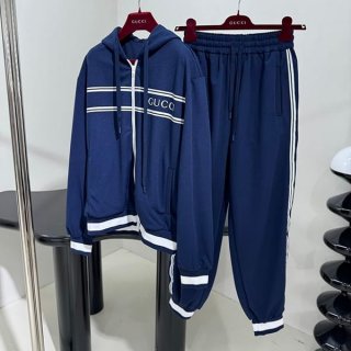 追跡付き 安いグッチ 本物 フード付スウェットシャツ 上下セット gup46563