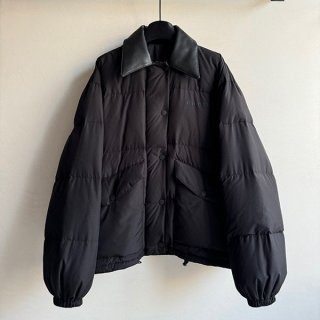 《スタイリッシュな逸品》【ミュウミュウ】クロップドダウンジャケット 本物 mym48491