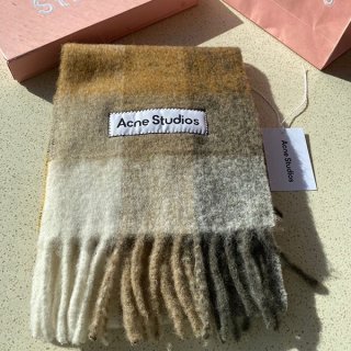すぐ届く！アクネストゥディオズ モヘアチェックスカーフ 本物 AYS000