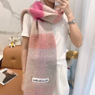 【即日配送】アクネストゥディオズ 本物 モヘアチェックスカーフ ace42048