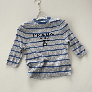 注目度抜群！プラダ ショートニットTシャツ 本物 puk28478