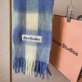 【即日配送】アクネストゥディオズ 本物 モヘアチェックスカーフ CZ1000