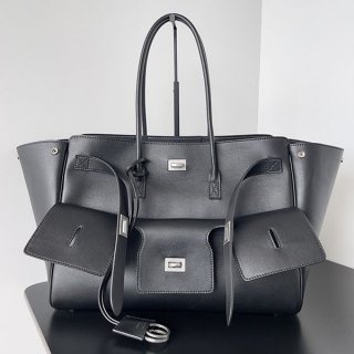 バレンシアガ bel air 本物 small ショルダー バッグ レザー ロゴ bal38607