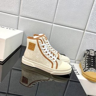 完売必至★ロエベ★アナグラム ハイトップスニーカー 本物 キャンバス loc79576
