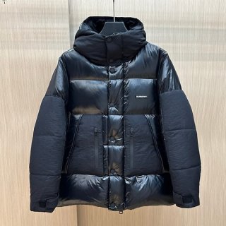 送料込バーバリー えり高 BIGロゴ ショート ダウンジャケット 本物 Bat96356