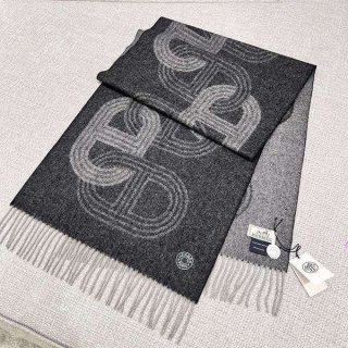 入手困難 24秋冬プレ☆エルメス カシミヤ マフラー 本物 eri82326