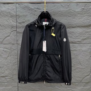 お洒落に☆モンクレール『Joly』本物 ナイロン ジャケット 黒 moe59937