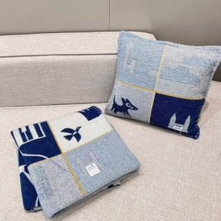エルメス 本物 カシミアウールクッション&ブランケット erw98829