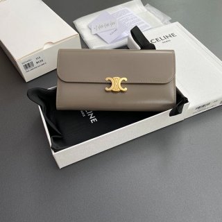 セリーヌ ラージウォレット トリオンフ 長財布 本物 Cen79251