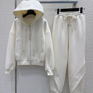ルイヴィトン 本物 カラーブロックジップアップジャケット 上下セット vuu11333