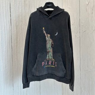 おすすめバレンシアガ 本物 Paris Moonフリースラージフィットパーカー bau06753