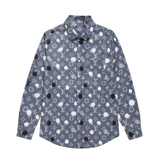 ギフトに最適草間彌生コラボ 本物 ルイヴィトン PAINTED DOTS シルクシャツ vug63525