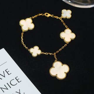 高品質ヴァンクリーフ 本物 ヴィンテージア ルハンブラ ブレスレット vai20846
