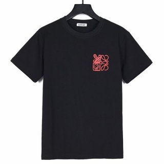 注目★ロエベ エンブロイダリー 本物 アナグラム Tシャツ lof75331