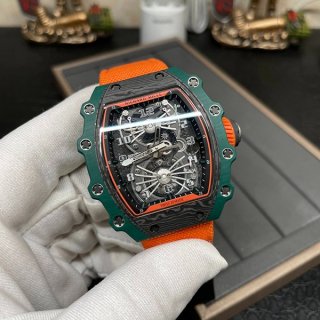 リシャールミル 本物 トゥールビヨン エアロダイン rig55450