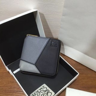 累積売上総額第１位！ロエベ◇パズル◇ラウンドジップ二つ折り財布 本物 lon58093