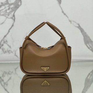 入手困難 超人気 24SS プラダ レザー ハンドバッグ 本物 pus08099