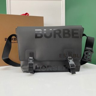 定番大人気！バーバリー ショルダーバッグ 本物 ブラック Horseferry Print バッグ Bad49047