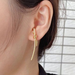 定番 ティファニーノット 本物ドロップピアス Tim53649