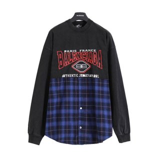 バレンシアガ メンズ シャツ コピー ロゴ チェック ブラック bad93500 バレンシアガ メンズ シャツ コピー ロゴ チェック ブラック bad93500