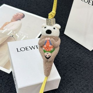 最新でオシャレ ロエベ カーフスキン 本物 バッグチャーム lod88502