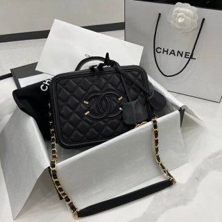 シャネル 本物 バニティバッグ 21cm sha21707