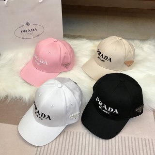 争奪戦 プラダ パラダ 本物 ストロー ベースボール キャップ 男女OK puk84023